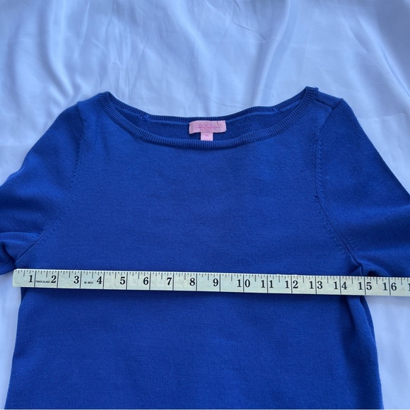 Lilly Pulitzer wool Helena sweater dress royal blue medium - Picture 13 of 16
